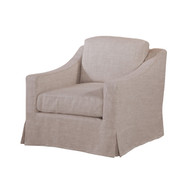 Palmer Oat Slipcover Swivel Chair - FREE SHIPPING 
