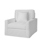 Springfield Slipcover Swivel Chair - FREE SHIPPING