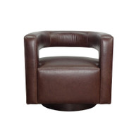 Dothan Chocolate Swivel Chair  - FREE SHIPPING 