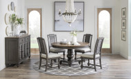 Campbell Dark Oval Dining Set - FREE SHIPPING 