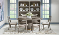 Athens Dark Round to Oval Dining Set - FREE SHIPPING