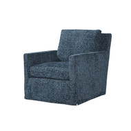 Euclid Midnight Slipcover Swivel Chair - FREE SHIPPING