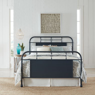 Baxter Navy Metal Bed