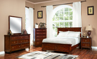 Galvan Cherry Bedroom Set 