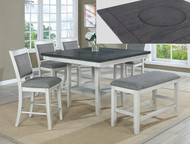 Ronan White Square Dining Set - FREE SHIPPING 