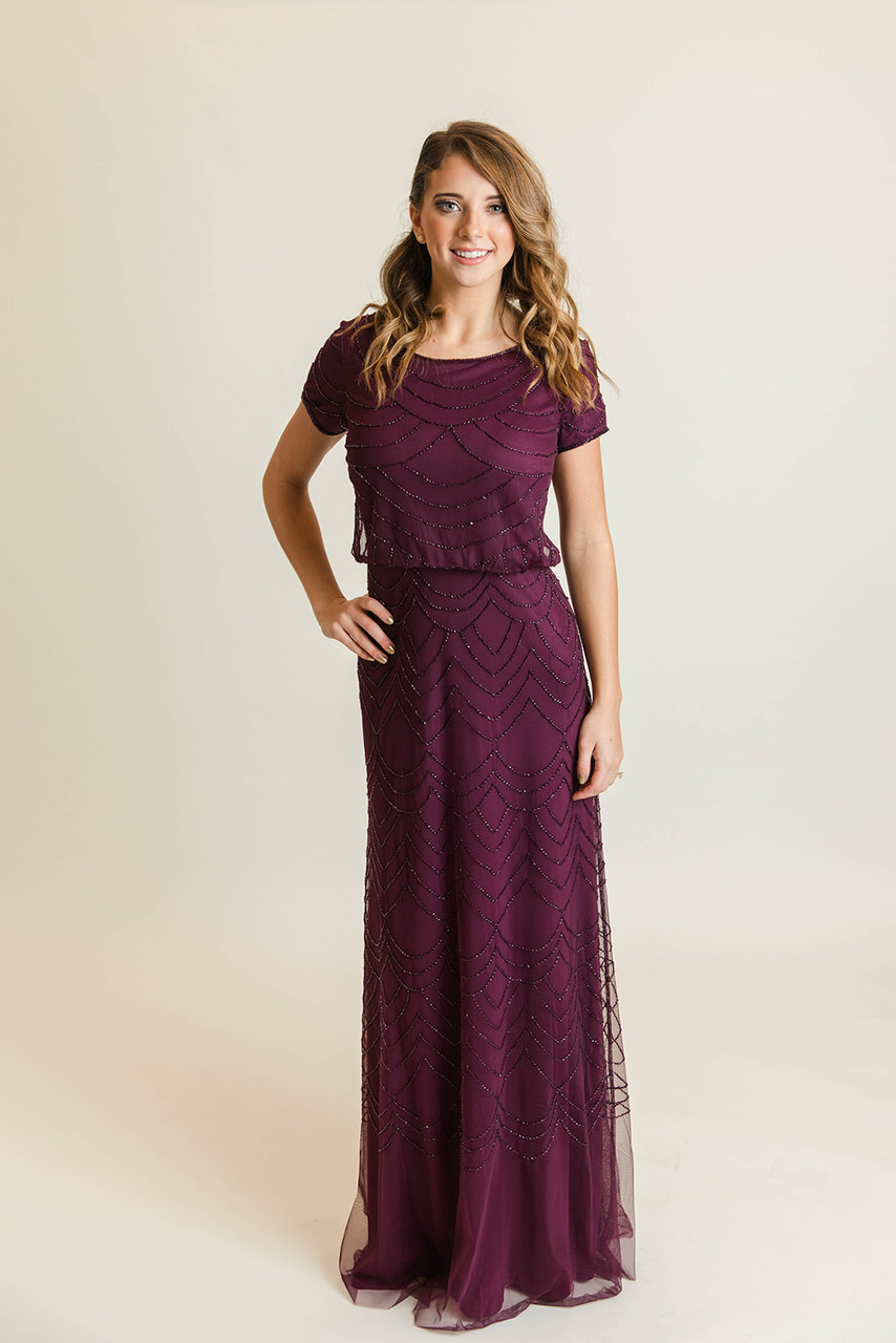 Cassis Color Bridesmaid Dresses