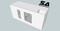 Single 10 Series 6th Order Bandpass Box, Side Square Port Up Firing