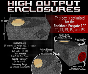 Jl Audio 10w7 Single 10 Aero Ported Box Birch Wood High Output Enclosures