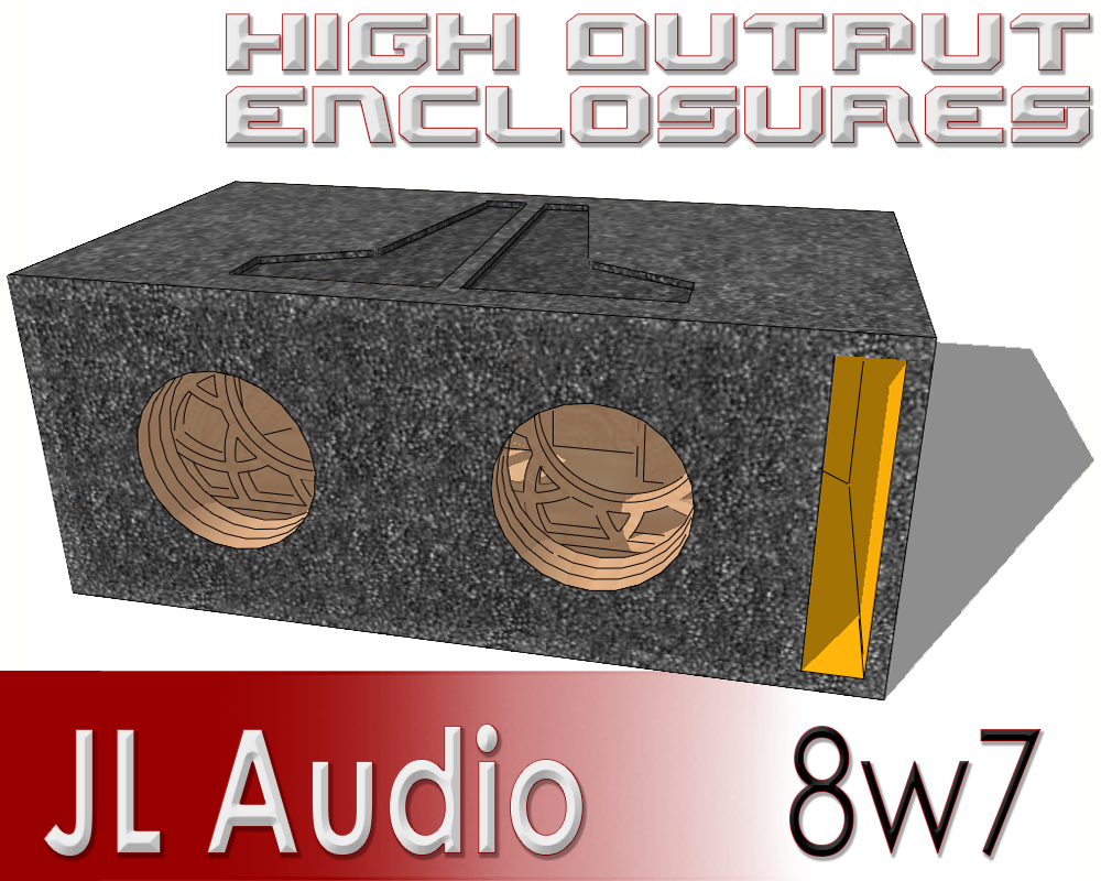 Jl Audio 8w7 Dual 8 Slot Ported Box Birch Wood High Output Enclosures