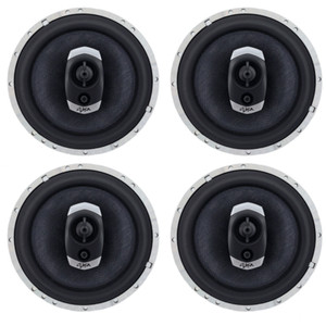 SHCA - C653 6.5" 3-way Coaxial Speakers Two Pair (Four Speakers)