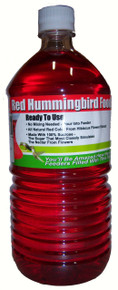 1 Liter (33.8 oz) Red RTU Hum. Nectar All Natural- No Dyes