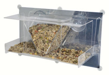 Clear View Deluxe Hopper Mirrored Window Feeder