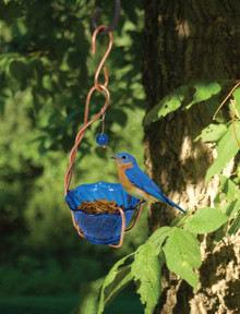 Copper Bluebird Mealworm Feeder
