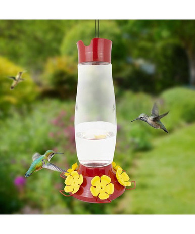 48 oz, top filling hummingbird feeder