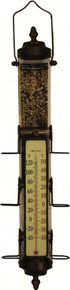 Grande View Bird Feeder Thermometer Bronze 1.75 lb capacity