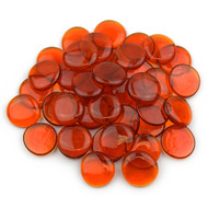 Orange Large Glass Gems 