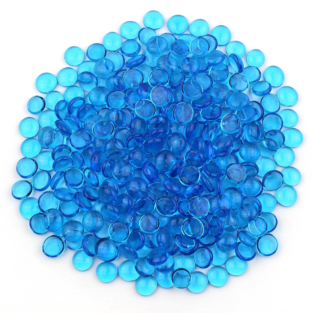 Caribbean Blue Glass Gems