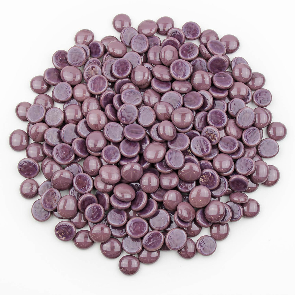 Purple Opaque Glass Gems