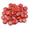 Large Red Opaque Glass Gems 