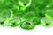 Mini Glass Green Globs Marcro