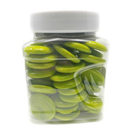 X-Large Glass Gems - Lime Green Opaque (48 oz.)