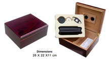 Humidor Gift Set - Cherry