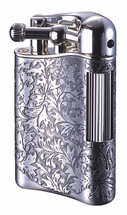 Sarome PSD12 Flint Lighter - Antique Silver