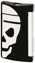 S.T. Dupont MiniJet Lighter - Black with White Skull