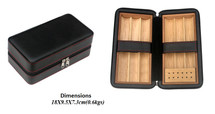 Six Cigar Leather Travel Humidor