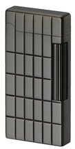 Sarome SD6 Flint Lighter - Gun Metal Lattice Diamond Cut