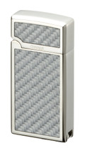 Sarome BM15A Jet Flame  - Silver & Carbon Fibre Pattern with Punch