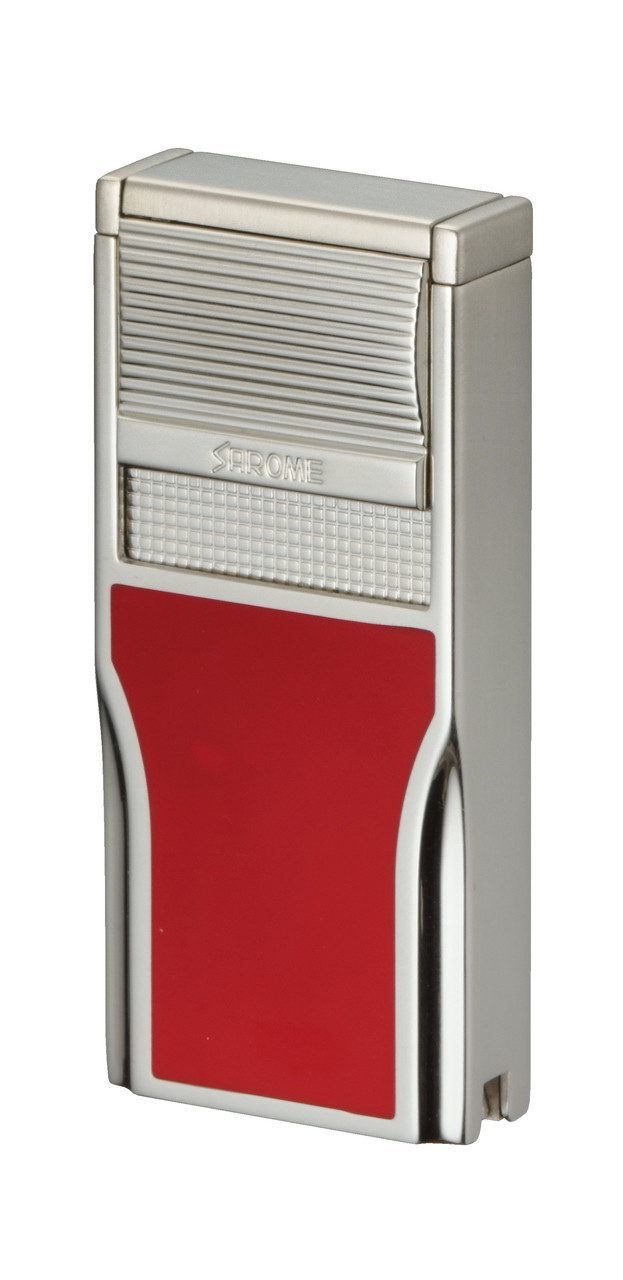 Sarome 3BM1 Triple Jet Lighter - Red Epoxy Resin with Punch - Cigar Hut