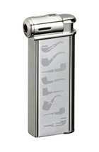 Sarome PSP Piezo Electronic Pipe Lighter - Silver Pipe Patterm