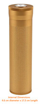 Cigar Tube Travel Humidor - Gold