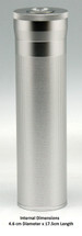 Cigar Tube Travel Humidor - Silver