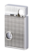 Sarome SV9B Flint Lighter - Silver lattice diamond cut