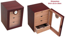 Four Drawer Cigar Cabinet