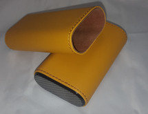 Leather Case with Carbon Fibre - 3 cigars