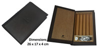 Book Format Leather Travel Humidor