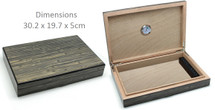 Slim Cigar Humidor - High Gloss Bamboo