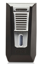 Colibri Slide Double Jet Lighter - Matte Black & Chrome