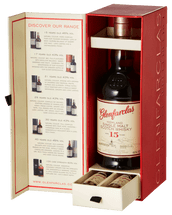 Glenfarclas 15YO 700mL + 105 Cask Strength & 25YO 50mL Scotch Whisky Gift Pack