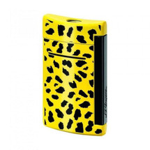 S.T. Dupont MiniJet Lighter - Black & Yellow Leopard