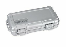 Cigar Caddy 5 Cigar Travel Humidor - Silver