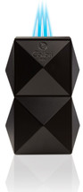 Colibri Quasar Tabletop Triple Flame lighter - Black