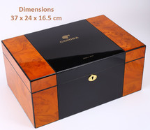 High Gloss Cohiba Piano Grain Humidor