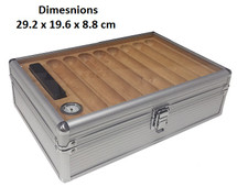 Aluminium Glass Top Humidor
