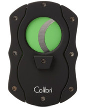 Colibri Cigar Cutter - black & green blades