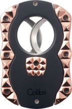 Colibri Quasar Cigar Cutter - Black & Rose