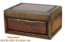 The Nottingham - Wood and Leather Humidor